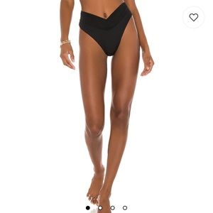 Riot Swim Pico Bikini Bottom in Black